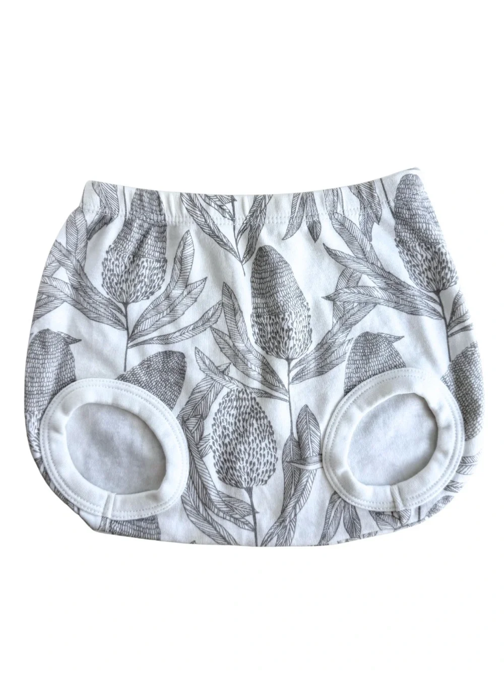 Wilson & Frenchy Baby Bloomers 6-12M Organic Cotton Banksia Floral Diaper Cover